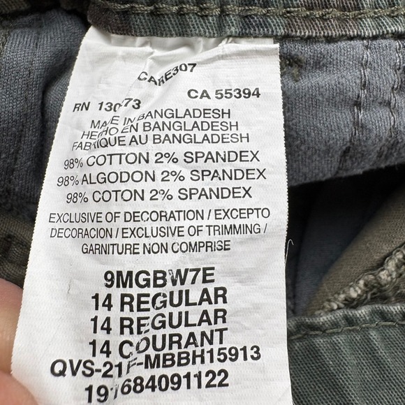 Wrangler Jogger Boys 14 Gamer Camo Cargo Pants Drawstring Waist Elastic Cuffs - Picture 12 of 12